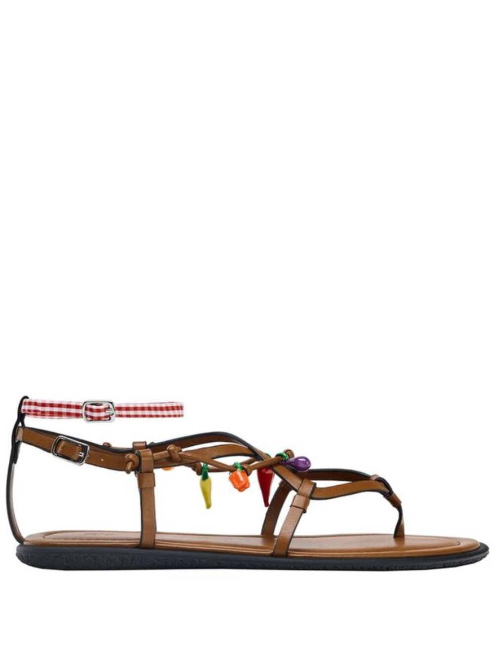 Zara Fruit Vegetable Charm Sandals Size 38